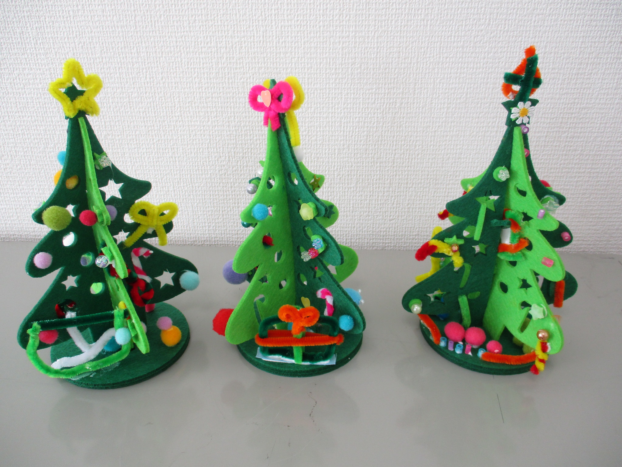 12月1日ﾜｰｸｼｮｯﾌﾟ「フェルトのクリスマスツリーをつくろう☆彡」をしま